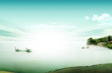 绿化景观天鹅湖图片