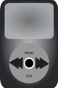 音乐艺术iPod音乐播放器的剪辑艺术