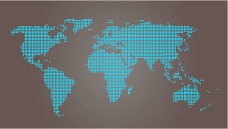 世界地图点矢量