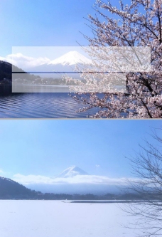 富士山下ppt模板