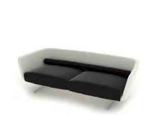 黑白个性后现代青年沙发3D模型