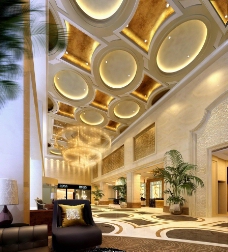 酒店大堂设计图图片