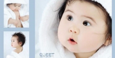可爱的宝宝超可爱的卖萌宝宝摄影PSD素