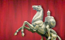 欧洲骑士雕塑PSD分层图片1