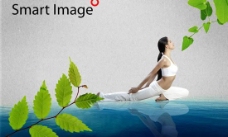 瑜伽运动运动健身瑜伽美女PSD图片素