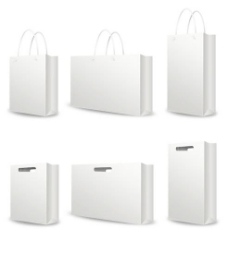 手提袋包装空白手提纸袋设计PSD分层模