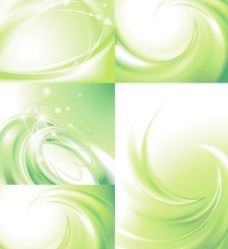绿色动感螺旋背景矢量素材