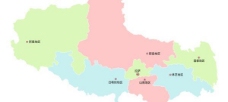 西藏地图矢量素材CDR