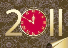2011新年倒计时背景矢量素材