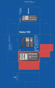 诺基亚103手机包装图片