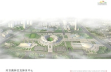 南京奥林匹克体育馆鸟瞰图图片