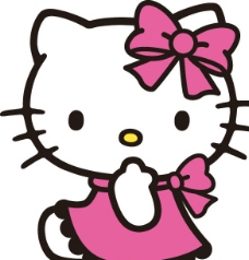 凯蒂猫坐着图片