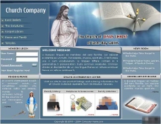 圣教圣经福音教堂网页模板