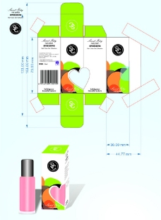 指甲油包装设计图片
