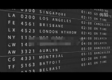 飞机场用AE模拟制作机场飞机出发时间牌