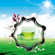 创意自然茶文化图片素材