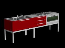 厨房设施模型