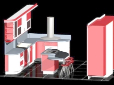 下载>模块化自动CAD-3D厨房