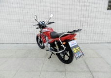 摩托车HJ125-5B红色黑钢图片