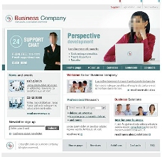 企业类专业服务类公司企业网站模板