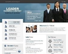 企业管理者的网站模板