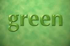 绿色纹理水晶字图片