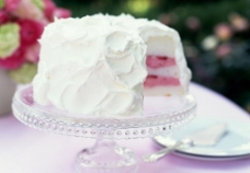 白色奶油夹心蛋糕