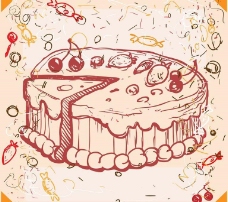 庆祝生日派对生日蛋糕