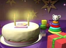 生日蛋糕视频素材