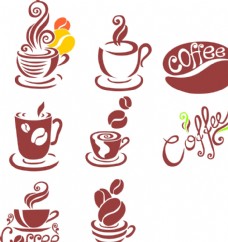 咖啡杯咖啡标志