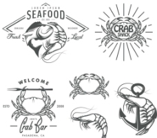 螃蟹海虾大虾海鲜海产水产图片