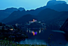 北京夜景河北武安京娘湖风景区夜色图片