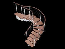 现代式楼梯现代的螺旋式楼梯