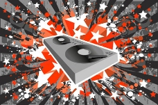DJ的音乐播放器的背景元素的趋势