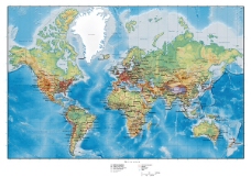 @世界丘陵地形矢量图的世界地图