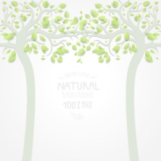自然生态生态自然风格树矢量素材02