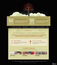 圣教神圣思想基督教网页模板