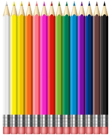彩色铅笔彩色2B铅笔分层图片