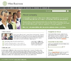 绿色欧美企业网站模板