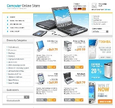 电脑产品购物网站模板