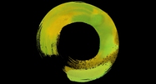 黄绿色圆圈动态特效