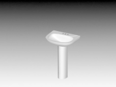 台盆3d模型3D卫生间用品模型 97