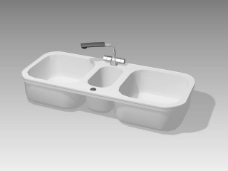 台盆3d模型3D卫生间用品模型 140