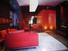 中式红色时尚客厅3dmax模型素材免费下载含材质