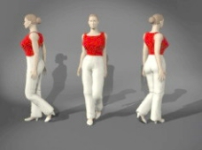 人物女性3d模型设计免费下载人体模型36