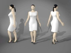 人体模型人物女性3d模型设计免费下载3d人体效果38