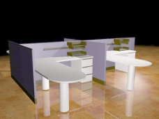 办公桌模型办公家具办公桌3d模型3d素材215