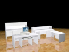 办公桌模型办公家具办公桌3d模型3d素材219