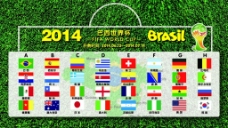 世界国旗2014年巴西世界杯各国国旗时间表