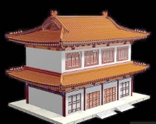 背景中式建筑3d模型下载3d模型16